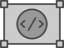 Coding Vector Icon Design