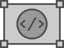 Coding Vector Icon Design