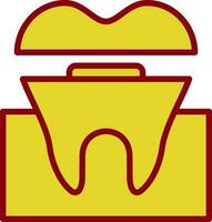 dental corona vector icono diseño
