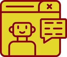 Chatbot Vector Icon Design