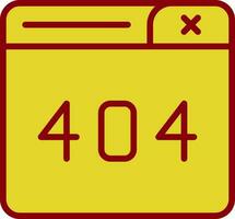 404 Error Vector Icon Design