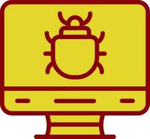 Computer Bug Vector Icon Design