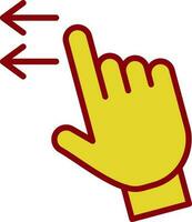 Swipe Left Vector Icon Design