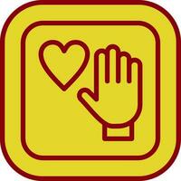 Palm Of Hand Vector Icon Design