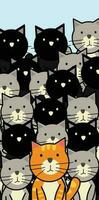 Cat Pattern Vector