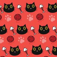 Cat Pattern Vector