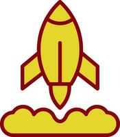 Rocket Launch Vector Icon Design