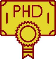 Phd Vector Icon Design