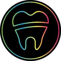 Dental Filling Vector Icon Design