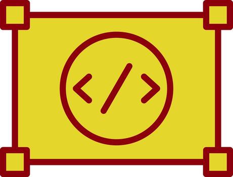 Coding Vector Icon Design