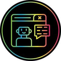 diseño de icono de vector de chatbot