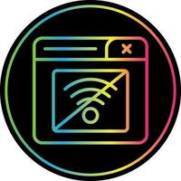 Connection Error Vector Icon Design