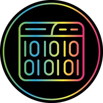 Binary Code Vector Icon Design