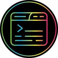 diseño de icono de vector de terminal