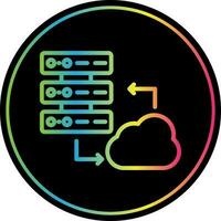 Cloud Server Vector Icon Design