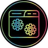 Website Setting Vector Icon Design