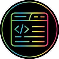 Web Coding Vector Icon Design