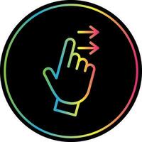 Swipe Right Vector Icon Design