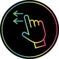 Swipe Left Vector Icon Design