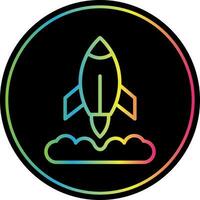 Rocket Launch Vector Icon Design