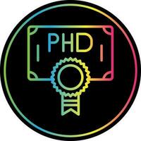 Phd Vector Icon Design