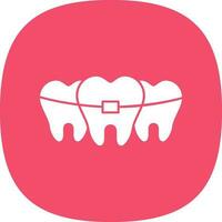 Broken Tooth Vector Icon Design