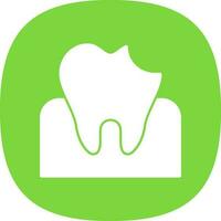 Dental Caries Vector Icon Design