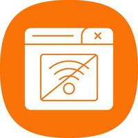 Connection Error Vector Icon Design