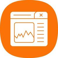 Graph Vector Icon Design