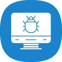 Computer Bug Vector Icon Design
