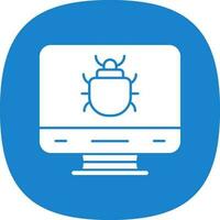 Computer Bug Vector Icon Design