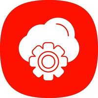 Cloud Settings Vector Icon Design
