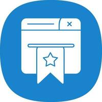 Bookmarked Vector Icon Design