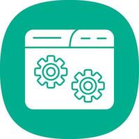 Website Setting Vector Icon Design
