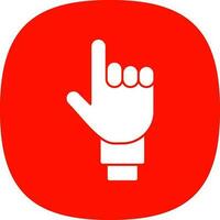 One Finger Vector Icon Design