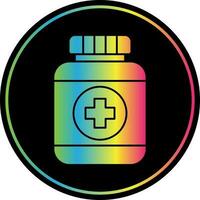 Pills Bottle Vector Icon Design