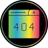 Diseño de icono de vector de error 404