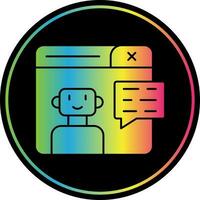 diseño de icono de vector de chatbot