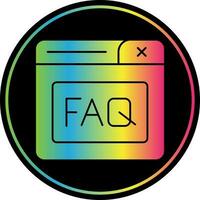 Faq Vector Icon Design