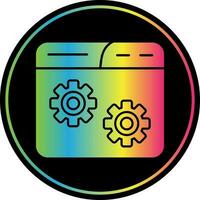 Website Setting Vector Icon Design