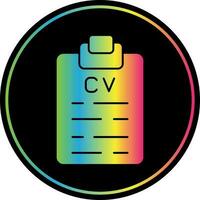 diseño de icono de vector cv