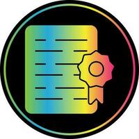 Certificate Vector Icon Design