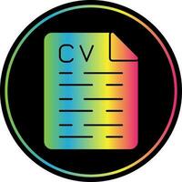 diseño de icono de vector cv