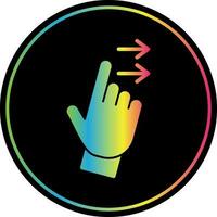 Swipe Right Vector Icon Design
