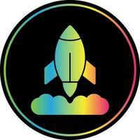 Rocket Launch Vector Icon Design