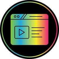 Video Web Vector Icon Design