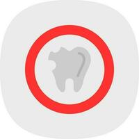 Caries Vector Icon Design