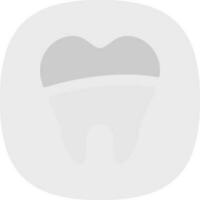 dental relleno vector icono diseño