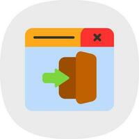 Logout Vector Icon Design