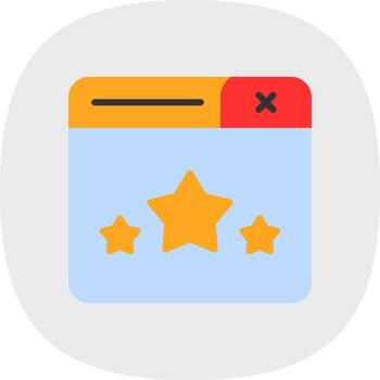 Web Rating Vector Icon Design